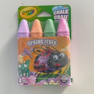 Crayola Spring Fever Washable Chalk - 4 Vibrant Colors
